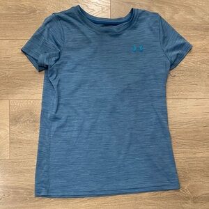 Women’s Small Under Armour Heathered Blue Short Sleeve Tee
